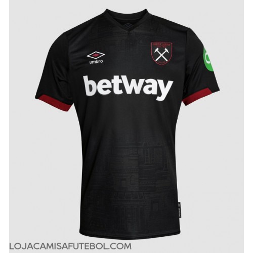 Camisa de Futebol West Ham United Equipamento Secundário 2024-25 Manga Curta